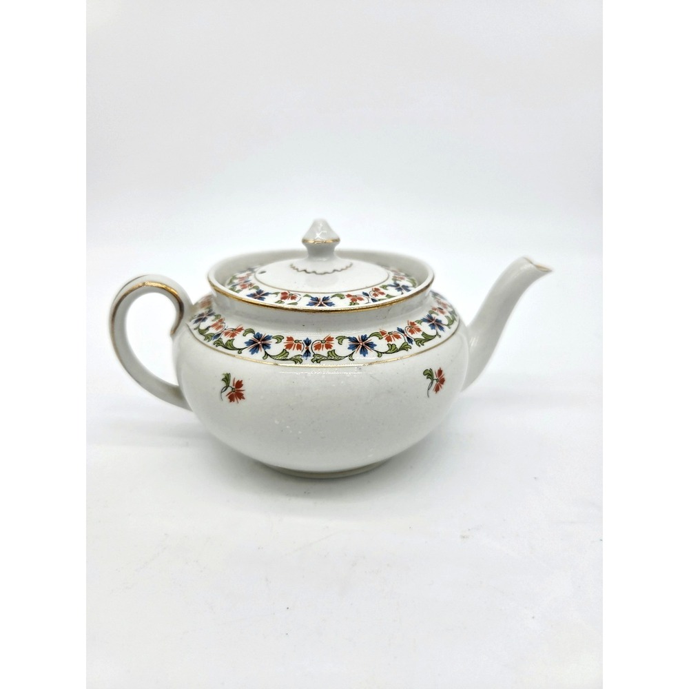W.H. Grindley & Co. England Granby w/Gold Trim Teapot w/ Lid Rare Small VNTG‎